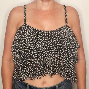 Black & White Stars Croptop